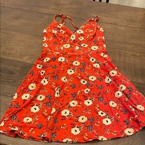 Floral Red Sundress